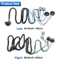 Top-Max packaging includes two harnesses with different right/left connectors.