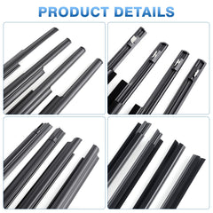 TOP-MAX rear passenger window seal boosts weatherproofing and quiet ride.