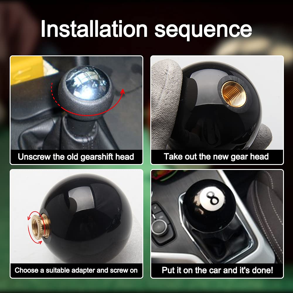 Top10 Racing shift knob installed in car demonstrates easy on-shift upgrade