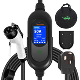 TopAutoGear Level 2 EV Charger LCD display for real-time monitoring.