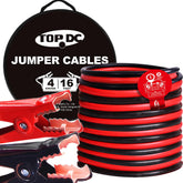 TOPDC TD-P0416 jumper cables in carry bag for safe roadside boosts