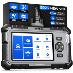 TOPDON AD500 five-inch display for easy diagnostics.
