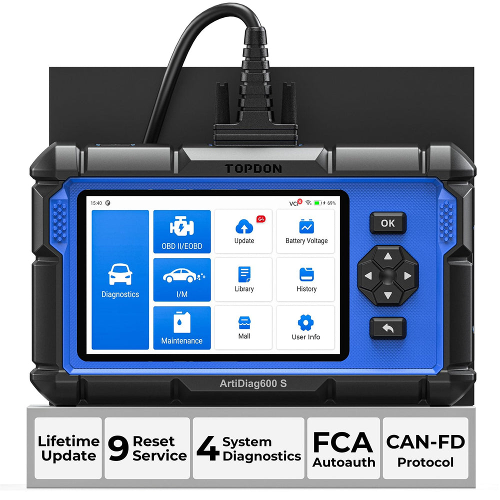 TOPDON AD600S 5-inch touchscreen for easy results in low light.