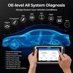 TOPDON AD900BT four-core CPU delivering fast diagnostic performance