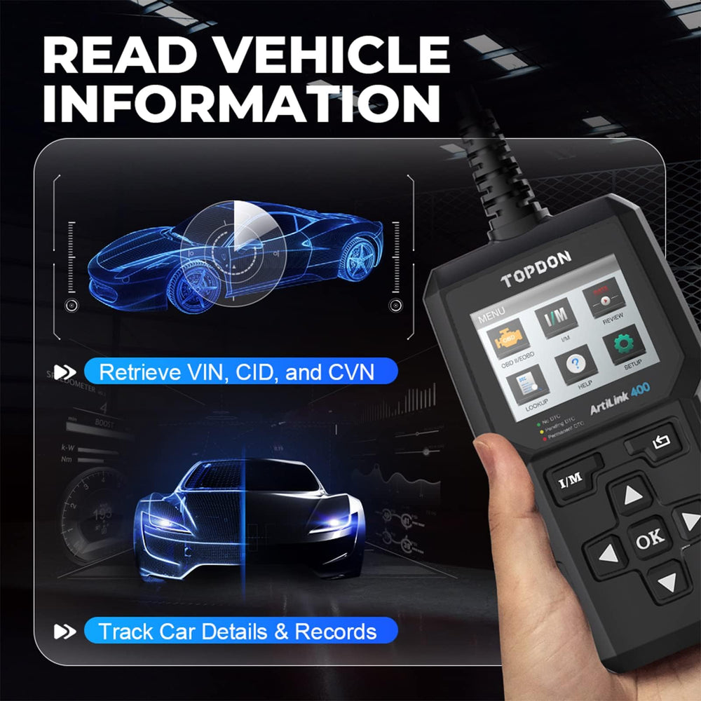 TOPDON AL400 compact color screen enhances diagnostic readability