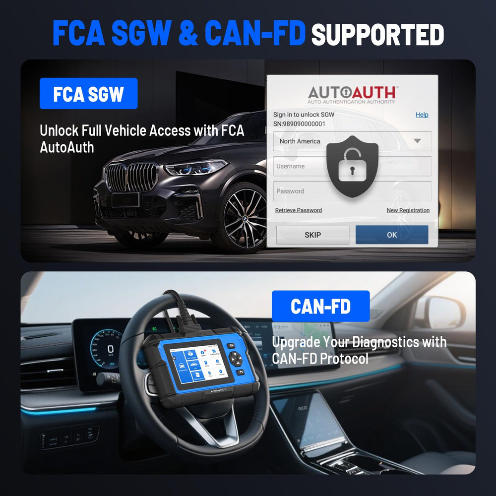 CAN-FD connection on ArtiDiag600 Pro enabling modern vehicle support