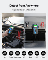 TOPDON BT200 operates from -4°F to 140°F for cold-weather battery checks.