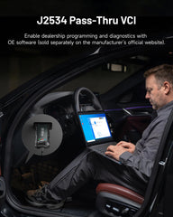 TOPDON ONE J2534 pass-thru enables dealer-level coding with OEM software.