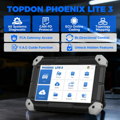 TOPDON Phoenix Lite 3 ADAS capabilities option enables assisted driving tests