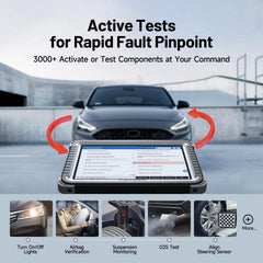 TOPDON Phoenix Plus 2 bidirectional control enables real-time testing.