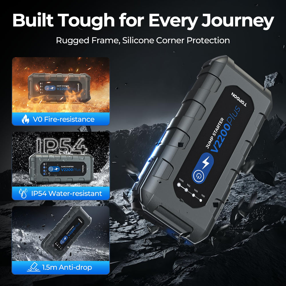 TOPDON V2200PLUS flashlight and SOS beacon for emergencies or outdoor use
