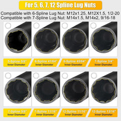 Topec 12-spline socket handles high-security lug nuts with precision