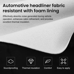 Topfurn headliner stitching details show clean edges