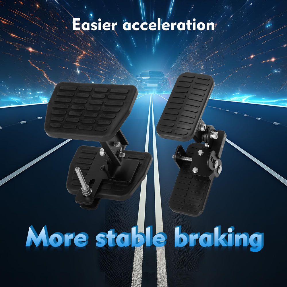 Topfurn durable metal construction pedal extenders provide sturdy support.