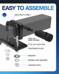 TOPICK adjustable pin length from 3 to 3.5 inches for a snug fit