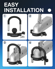 TOPICK all-weather caps shield locks from rain and debris for reliable outdoor use.