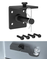 TOPICK Ball Mount Storage Sleeve attached to a 2-inch hitch keeping gear organized.
