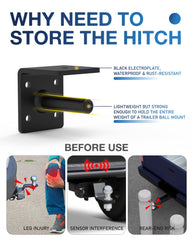 TOPICK compatible with most 2-inch ball mount hitches for flexible storage.
