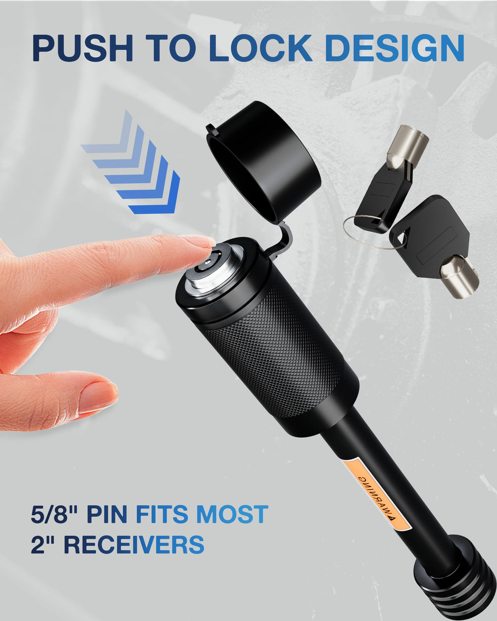 TOPICK durable, rust-resistant hitch accessory for year-round use