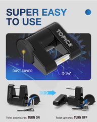 TOPICK electrophoretic finish offers rust resistance for outdoor use.