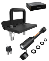 TOPICK hitch tightener with PVC-coated stabilizer reduces noise during towing