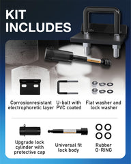 TOPICK push-button locking hitch pin for easy securing