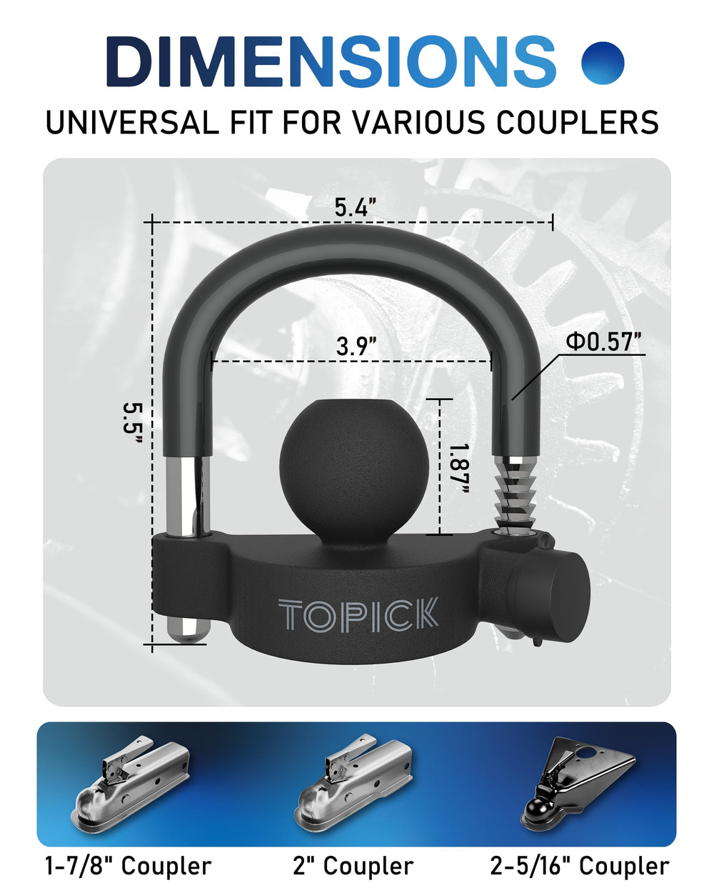 TOPICK PVC-coated U-bolt reduces scratches during mounting
