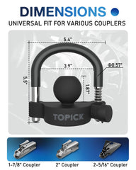 TOPICK PVC-coated U-bolt reduces scratches during mounting
