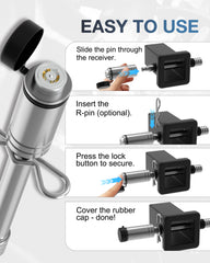 TOPICK lock pin fits 3 inch receivers for heavy-duty use