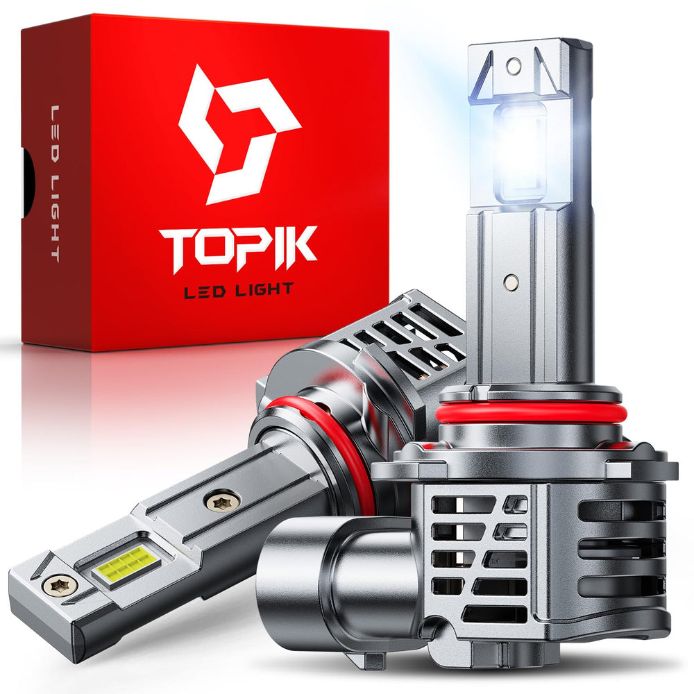 TOPIK 9006 HB4 bulbs front beam coverage improves night visibility.