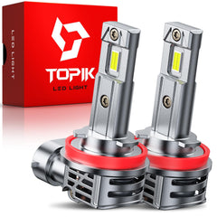 TOPIK H11/H9/H8 bulbs provide daylight-like road illumination at 40,000lm