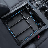 TOPINSTALL 5-compartments console organizer keeps daily essentials organized in your Toyota Tundra.