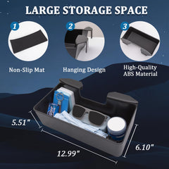 TopINSTALL large storage compartment keeps items orderly during daily drives.