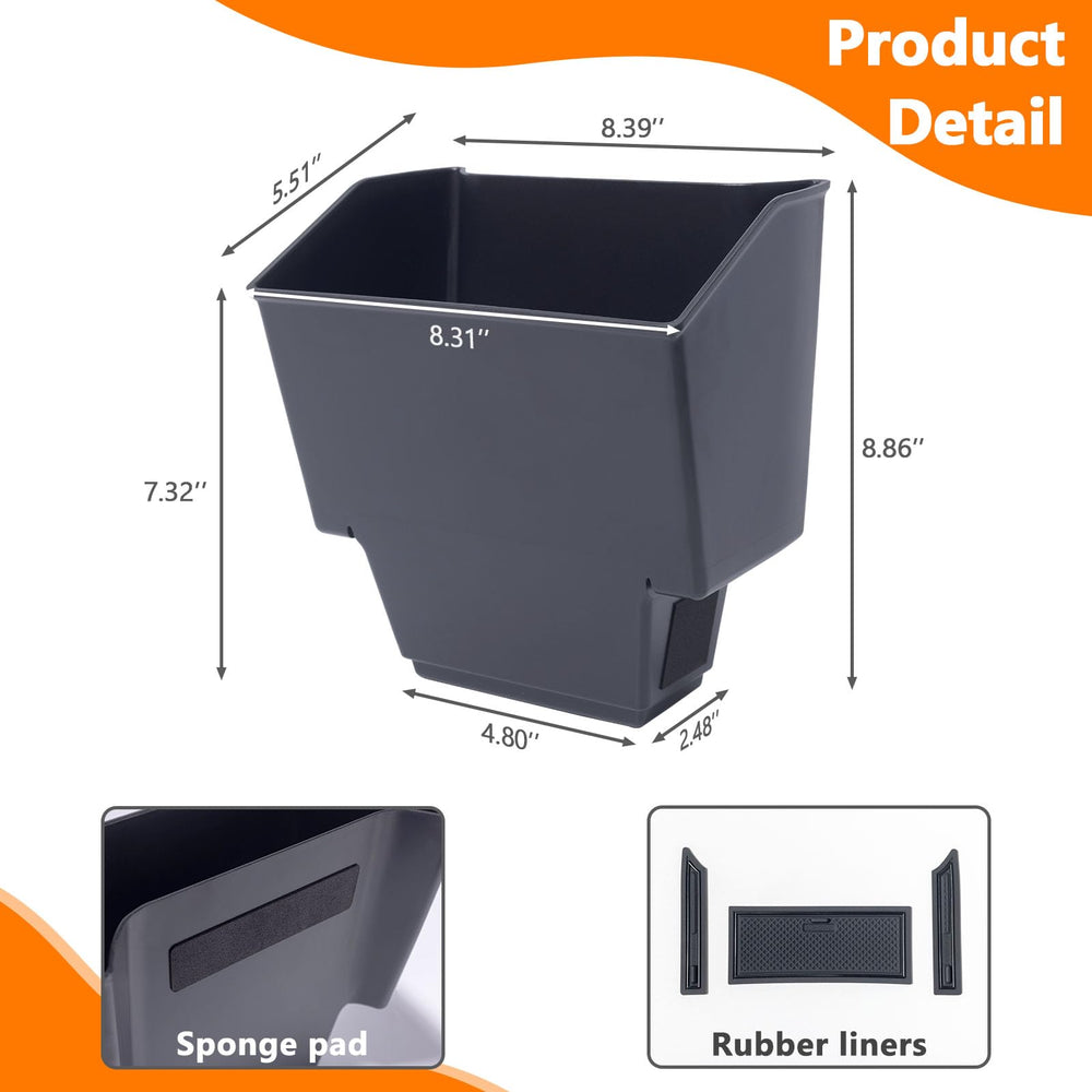 TOPINSTALL Maverick console storage box trash-can use helps keep cabin tidy