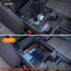 TopInstall tray compatible with OEM tray preserves console integration