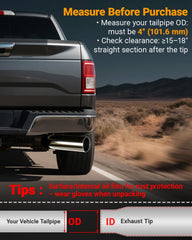Toplamper 135-degree exhaust elbow for a deeper, sportier tone.