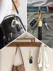 TopMade car key fob secured with D-buckle and clip
