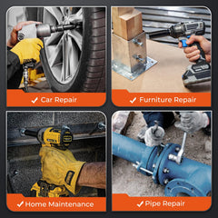 Topme storage case keeps tools organized for roadside maintenance.