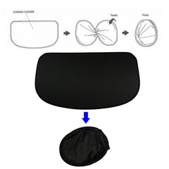 Topraco HRV cargo cover material detail highlighting waterproof canvas.