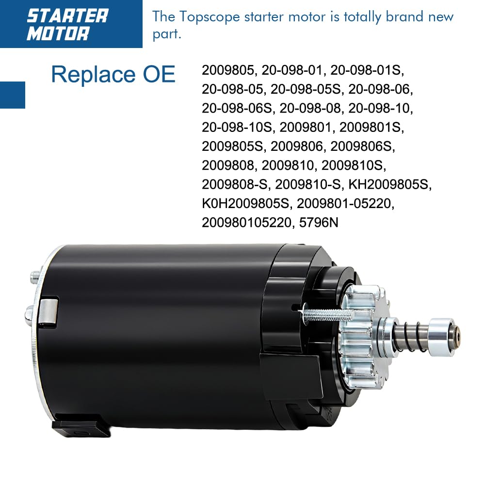 TOPSCOPE LX420-LX460 starter install enables smooth maintenance.