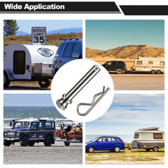 TOPSHINE 3-pack hitch pins and clips included for replacements