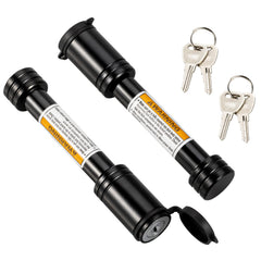 TOPSHINE black hitch pin lock showing 5/8-inch diameter for 2-inch receivers.