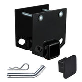TOPSHINE RV bumper hitch receiver mounted on a 4x4 bumper for added capacity.
