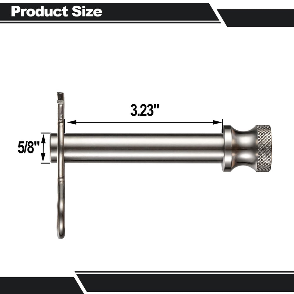 TOPSHINE stainless steel hitch pin close-up showing rust resistance