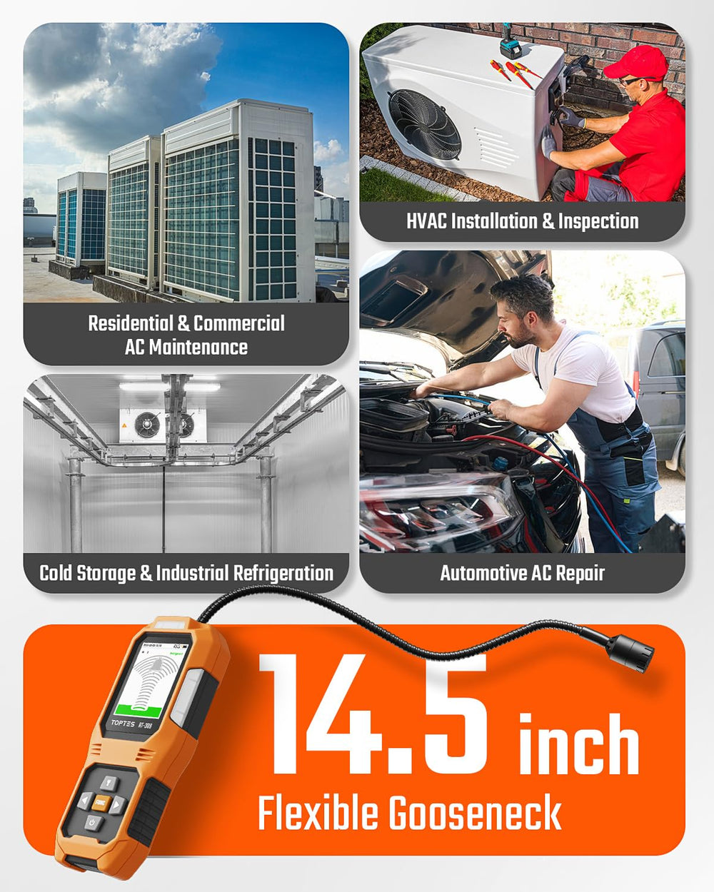 TOPTES RT-389 rechargeable battery lasts 8 hours