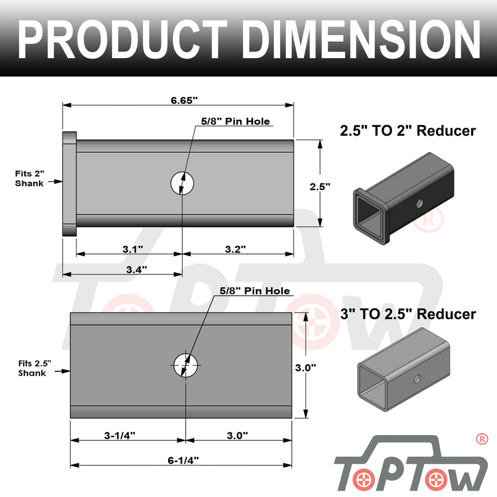 TOPTOW powder-coated finish resists rust on rugged trails.