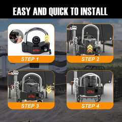 TOPTOW two flat keys included for easy access and replacement.