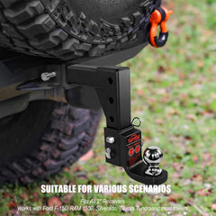 TOPTOW matte black finish provides rust resistance for outdoor use