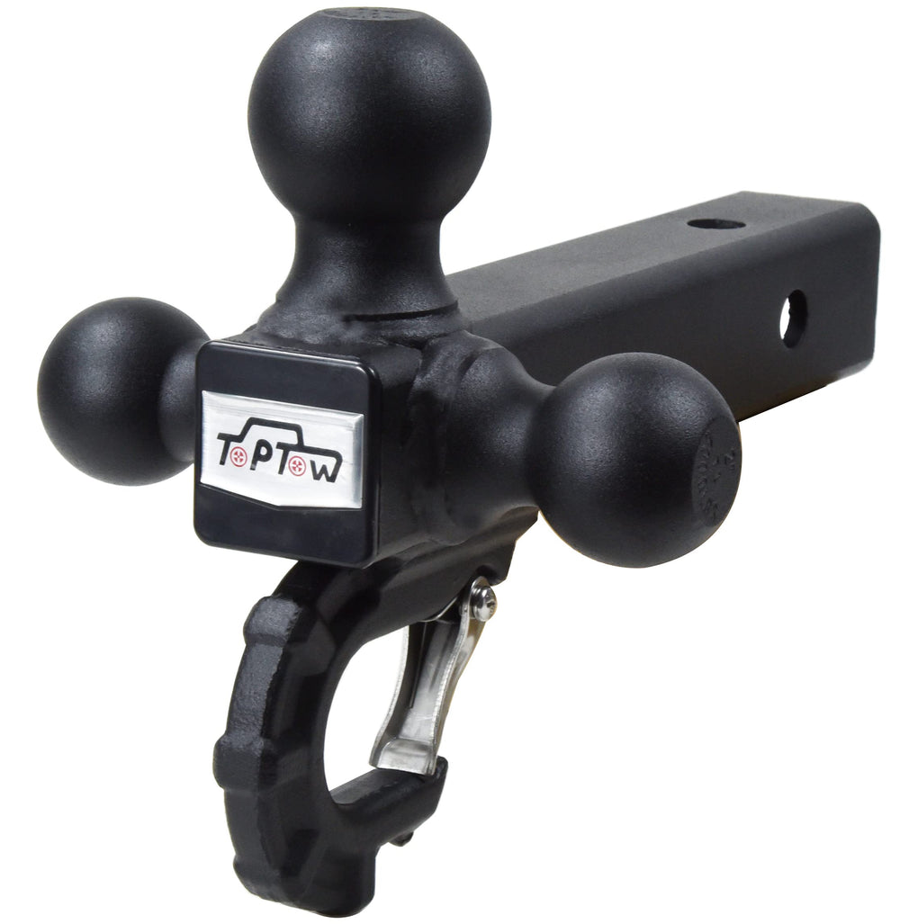 TOPTOW matte-black finish resists corrosion for long-lasting outdoor use.