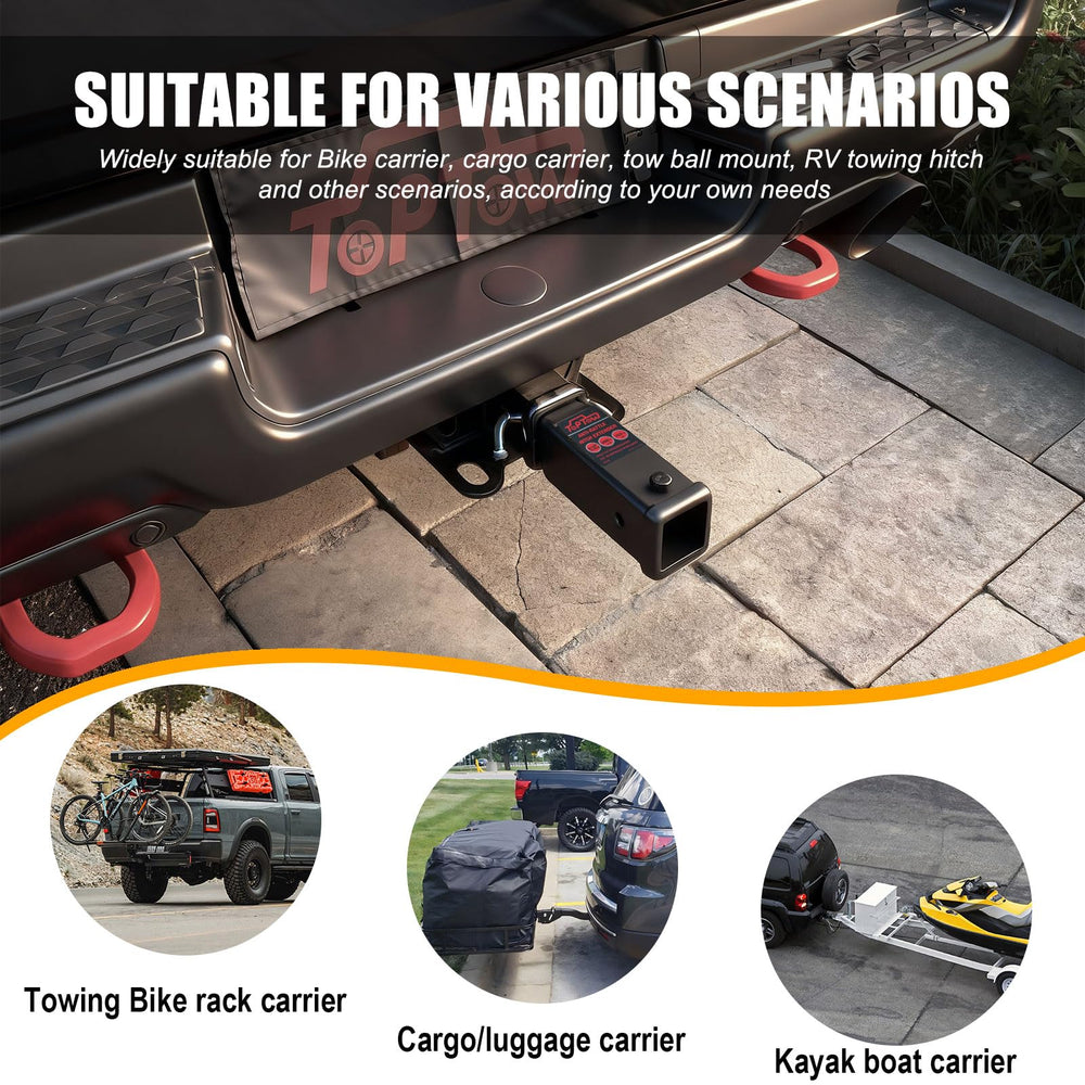 TOPTOW corrosion-resistant black powder coat finish on extender